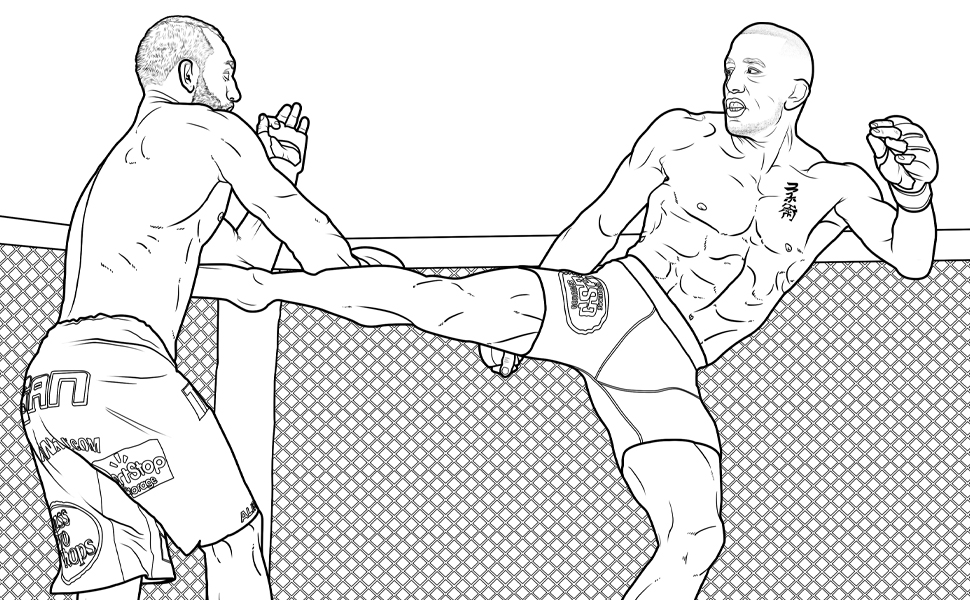 Mma coloring book essential gift for fans ahn eugene books