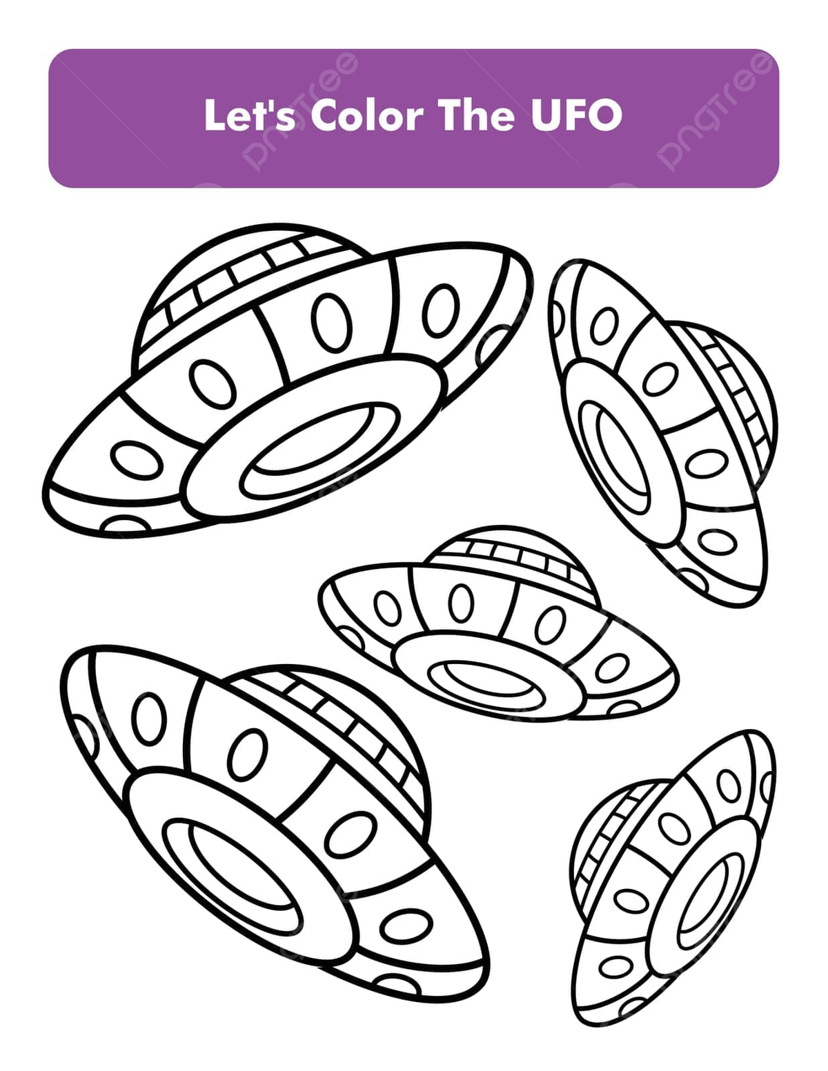 Ufo coloring pages png transparent images free download vector files