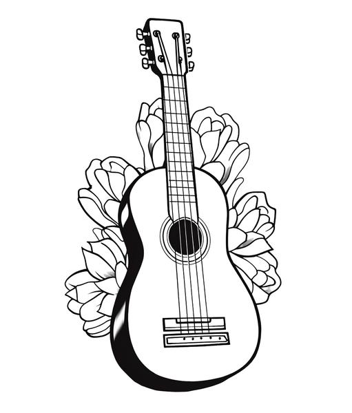 Free printable musical instruments coloring pages list