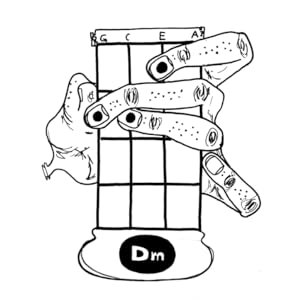 Ukulele chords the coloring book sixteen basic ukulele chords as demonstrated by sixteen dismembered monster hands in order based on ease and diagrams coloring book single sided pages