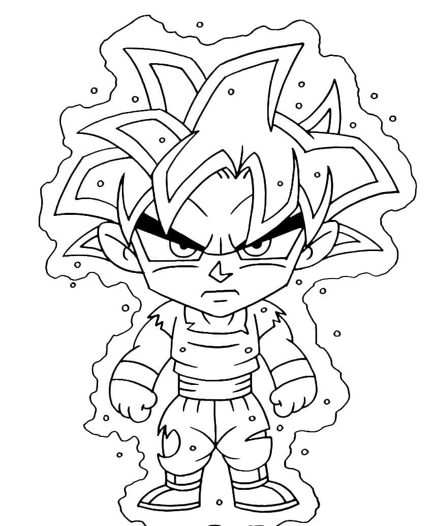 Goku ultra instinct coloring pages
