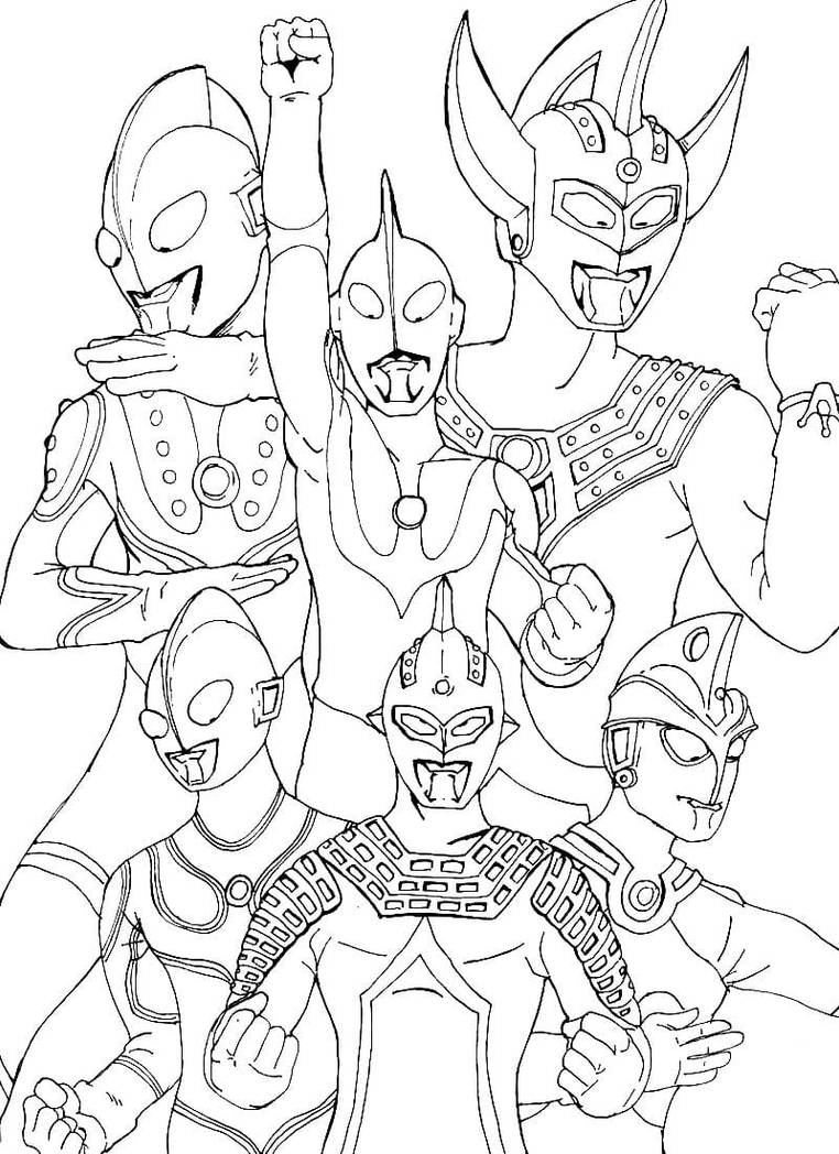Ultraman coloring pages by coloringpageswk on
