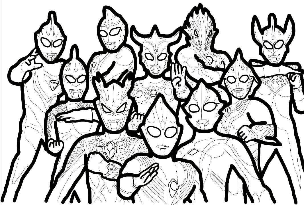 Ultraman coloring pages by coloringpageswk on