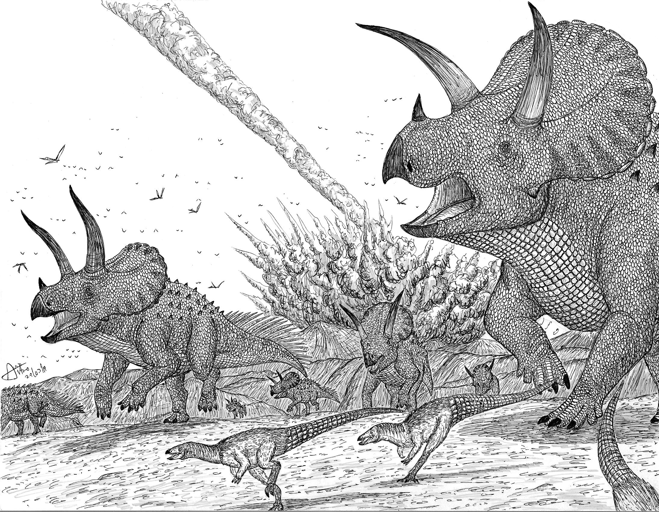 The extinction of the dinosaurs