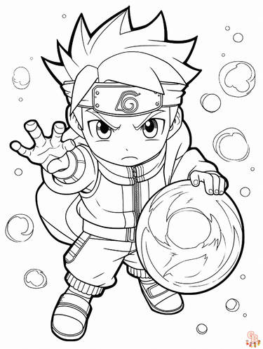 Engaging naruto coloring pages for creative fun by gbcoloring on