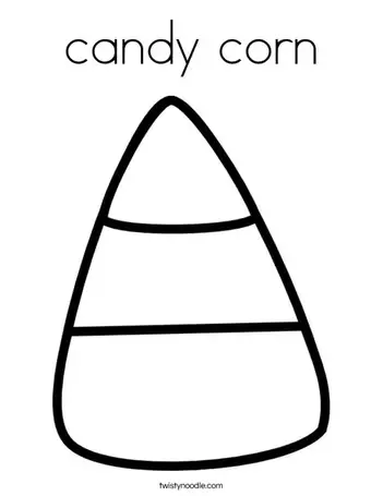 Fun candy corn coloring pages