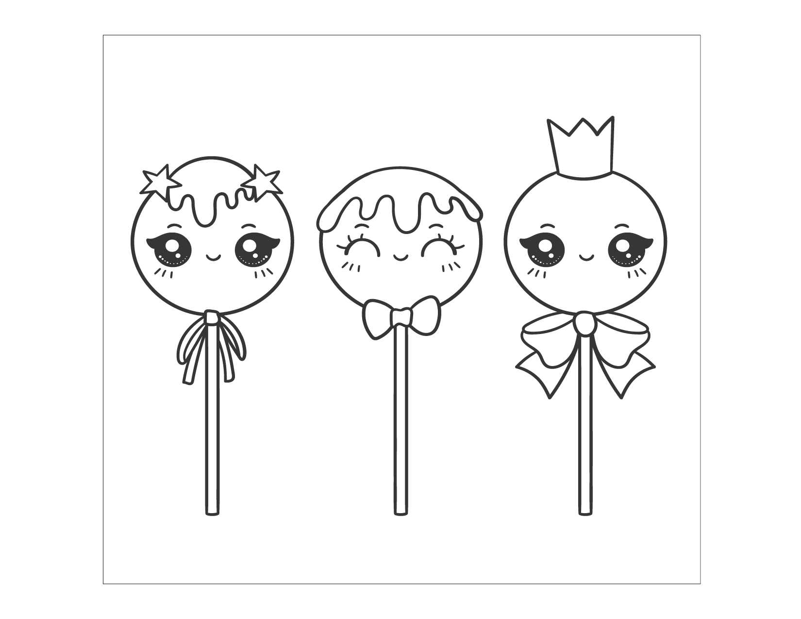 Candy pages â printable pages