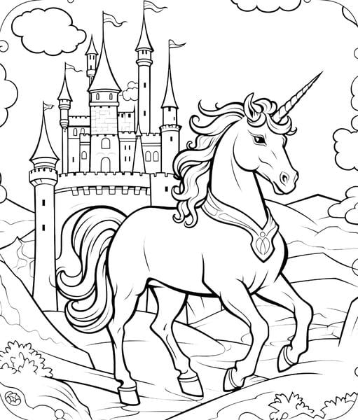 Free printable unicorns coloring pages list