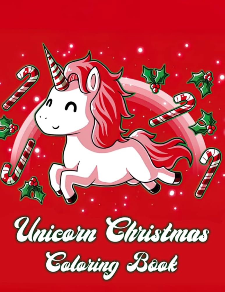 Unirn christmas loring book super