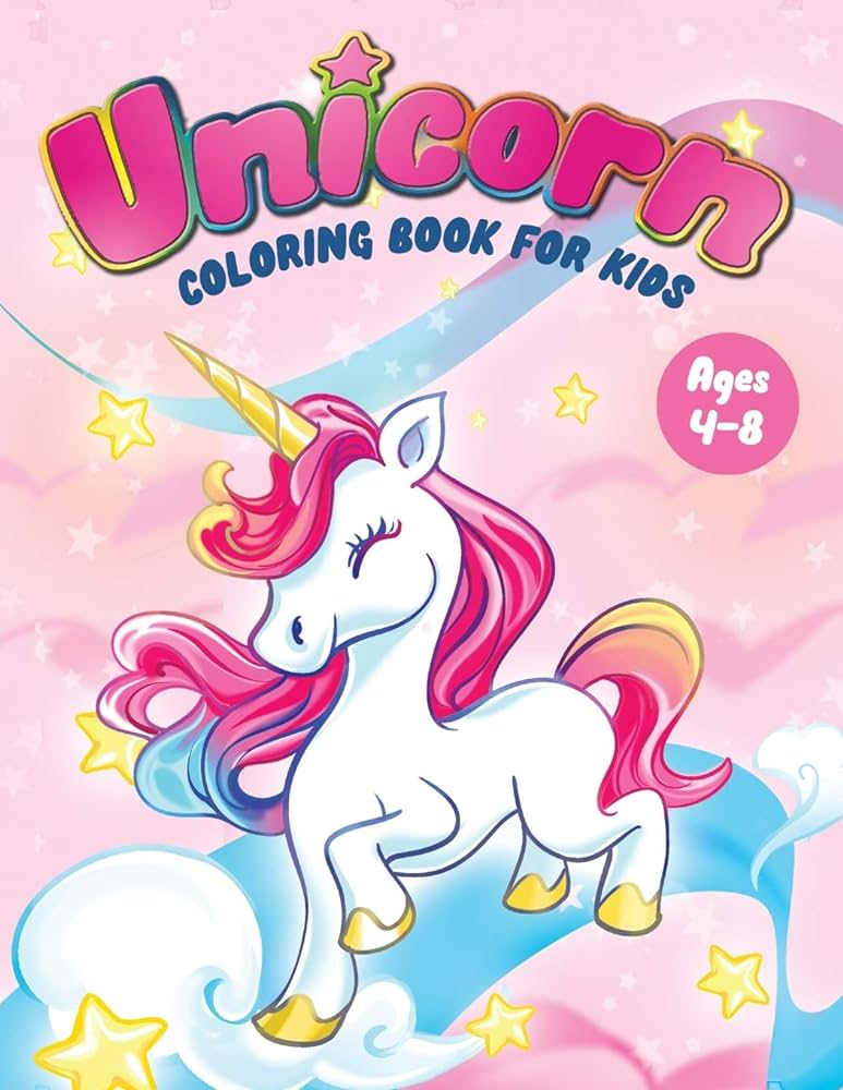 Unicorn colorg book for kids ages