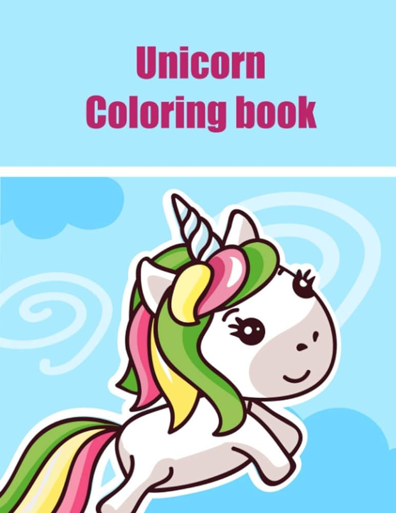 Unicorn coloring book cute collection of fun and easy unicorn unicorn friends and other cute baby animals coloring pages for kids toddlers preschool haynes timothy books