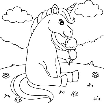 Coloring pages unicorn png transparent images free download vector files