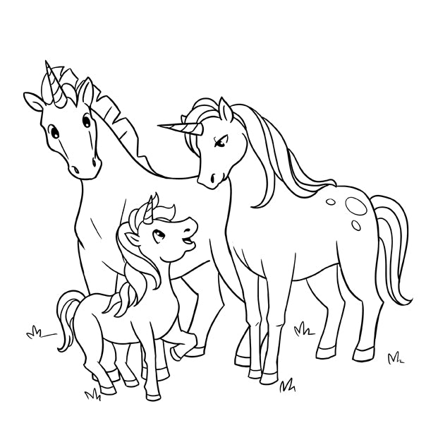 Unicorn coloring book for kids â young dreamers press