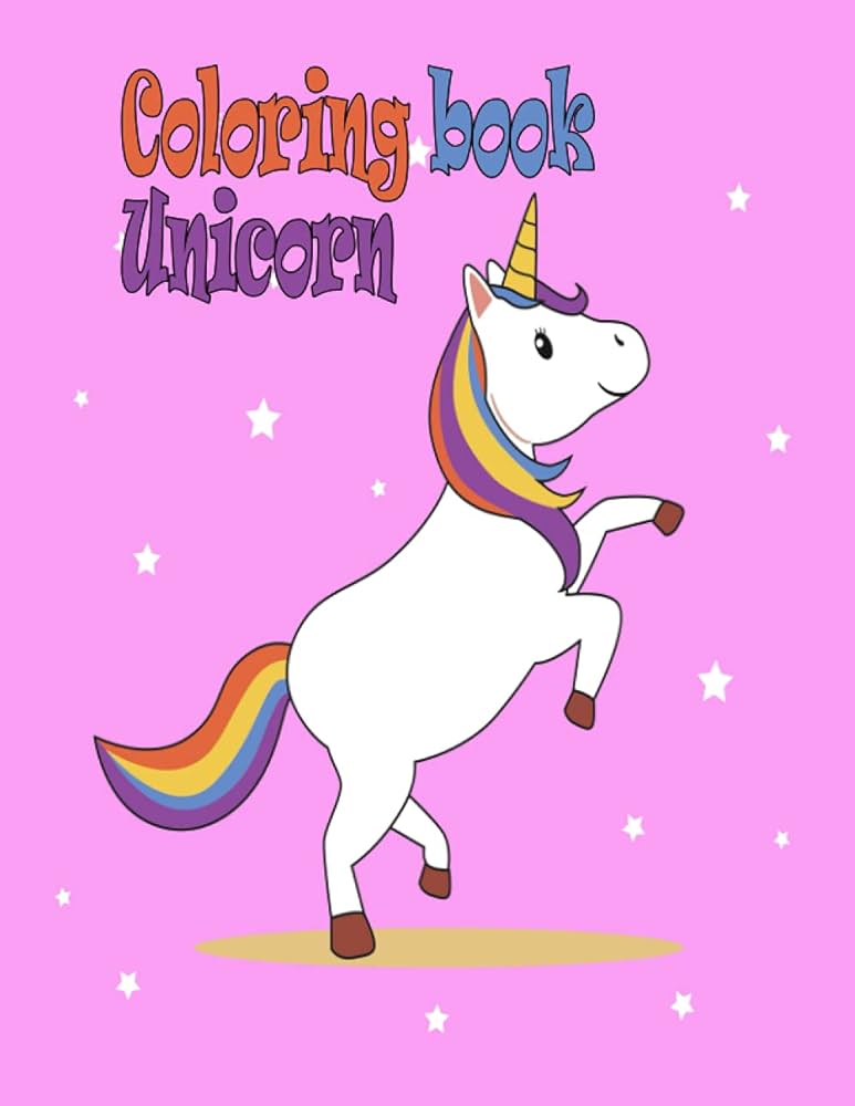 Unicorn coloring book funny collection of fun and easy unicorn unicorn friends and other cute baby animals coloring pages for kids toddlers preschool joseph shauna books