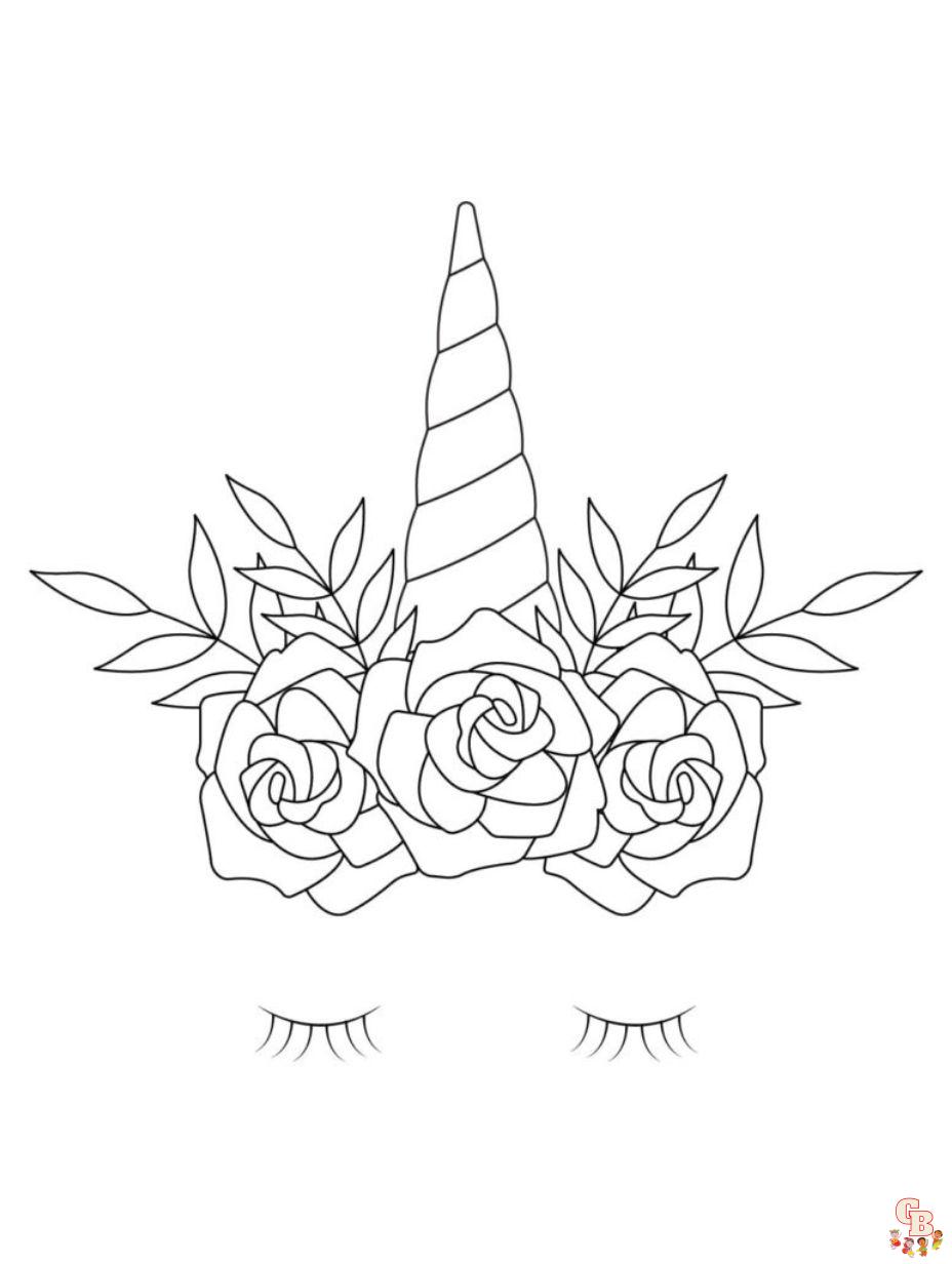 Free printable unicorn coloring pages for kids and adults