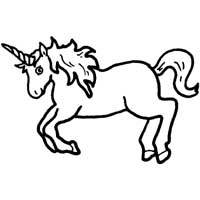 Unicorn horn coloring pages