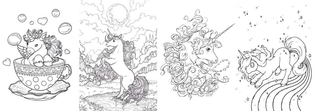 A guide to colouring unicorns colouring heaven