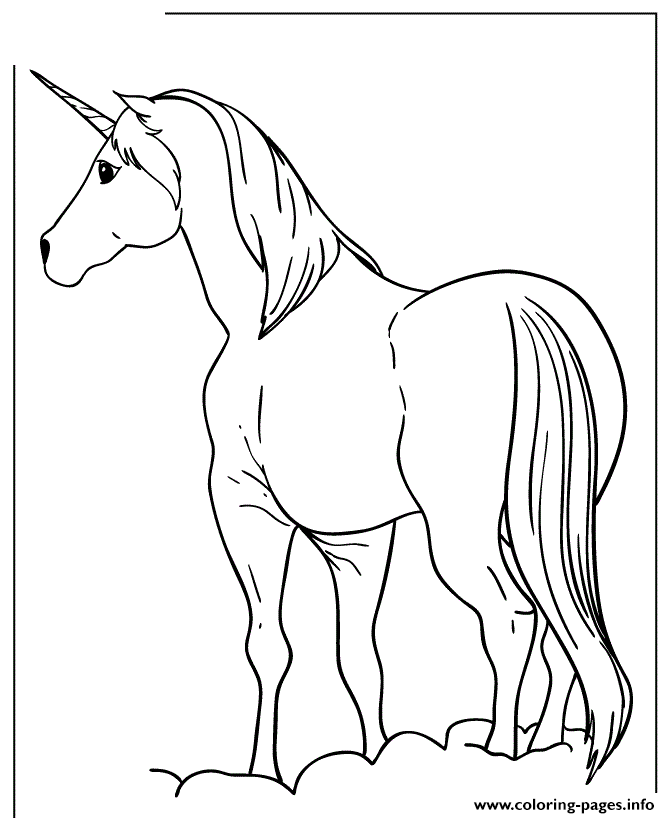 Unicorn horse coloring page coloring page printable