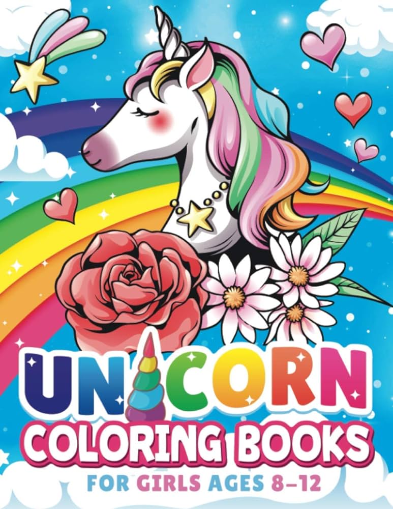 Unicorn coloring books for girls ages