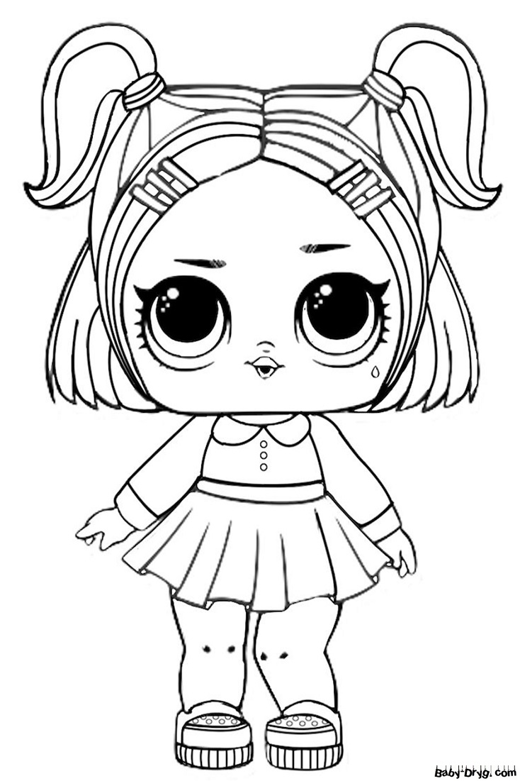 Coloring page lady twilight coloring lol dolls printout