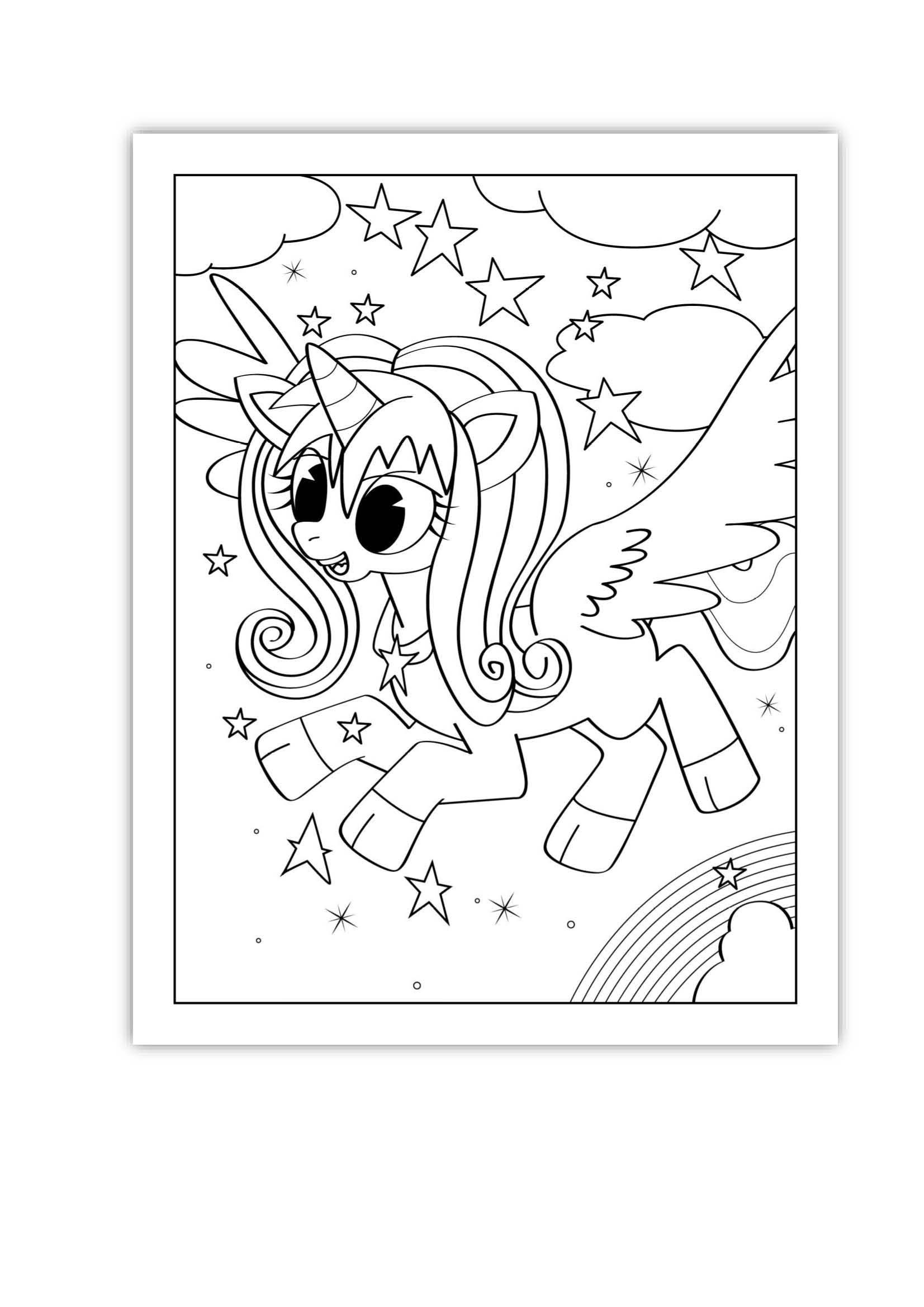 Cute unicorn coloring pages for kids made by teachers