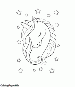 Unicorn coloring pages