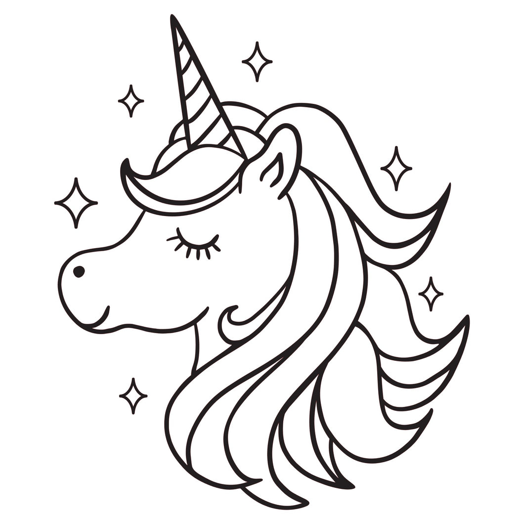 Unirn horse reusable stencil a a a bigger sizes shabby chic art â