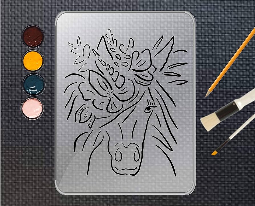 Canvas painting stencil