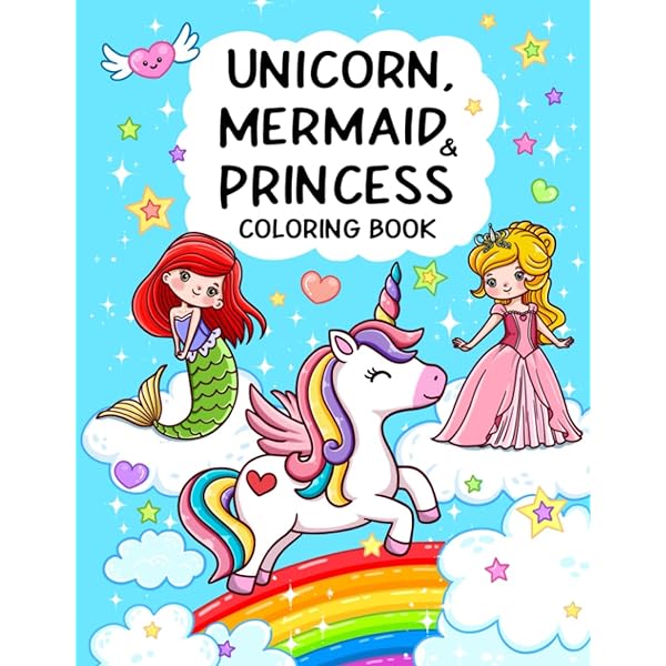 Unicorn coloring book for kids ages