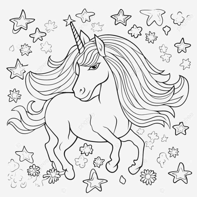 Coloring unicorn worksheet page fun activity for kids educational printable coloring worksheet fairy cute fairy unicorn png transparent image and clipart for free download
