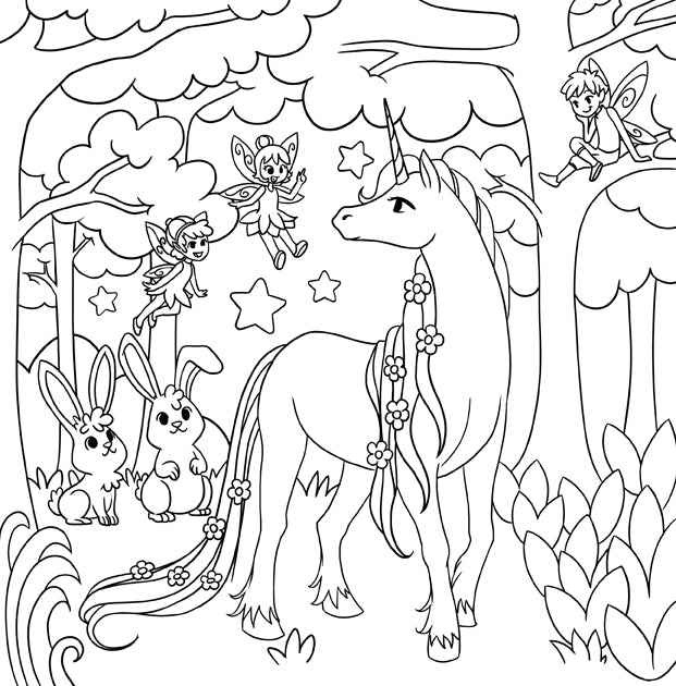 Unicorn coloring book for kids â young dreamers press
