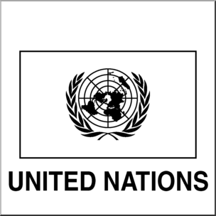Clip art flags united nations coloring page i