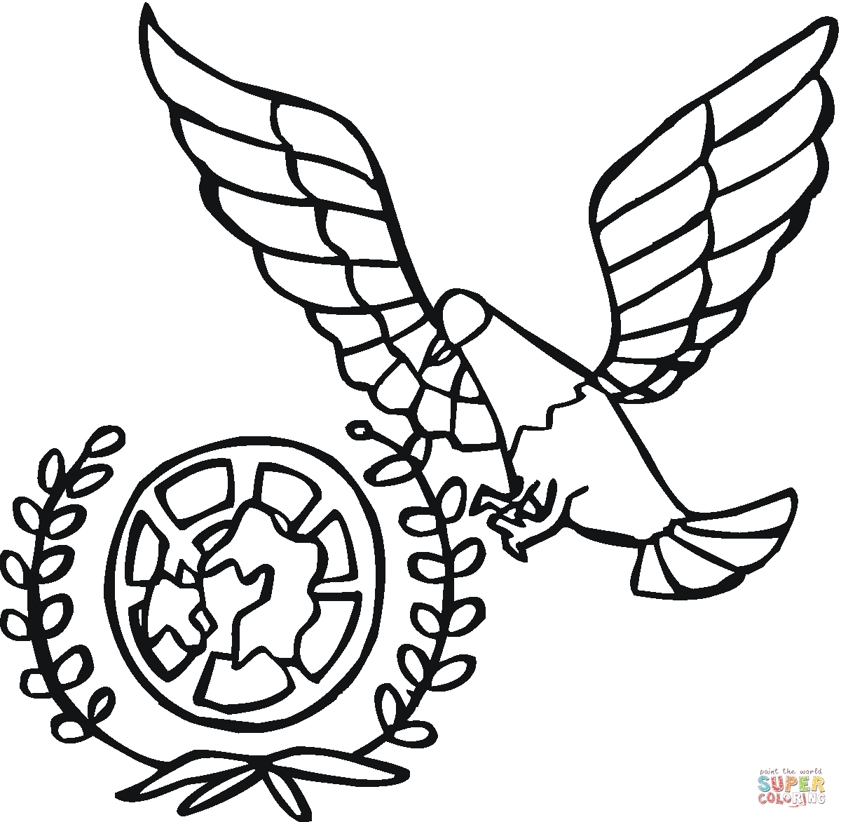 Spread peace with a free united nations peace dove coloring page
