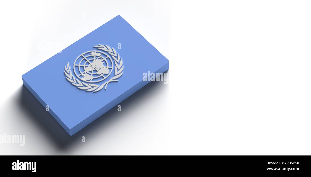 United nations flag concept hi