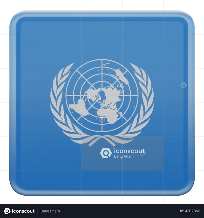 United nations flag flag d illustration download in png obj or blend format
