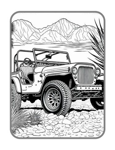 Buggy coloring pages in premium quality by coloringbooksart on