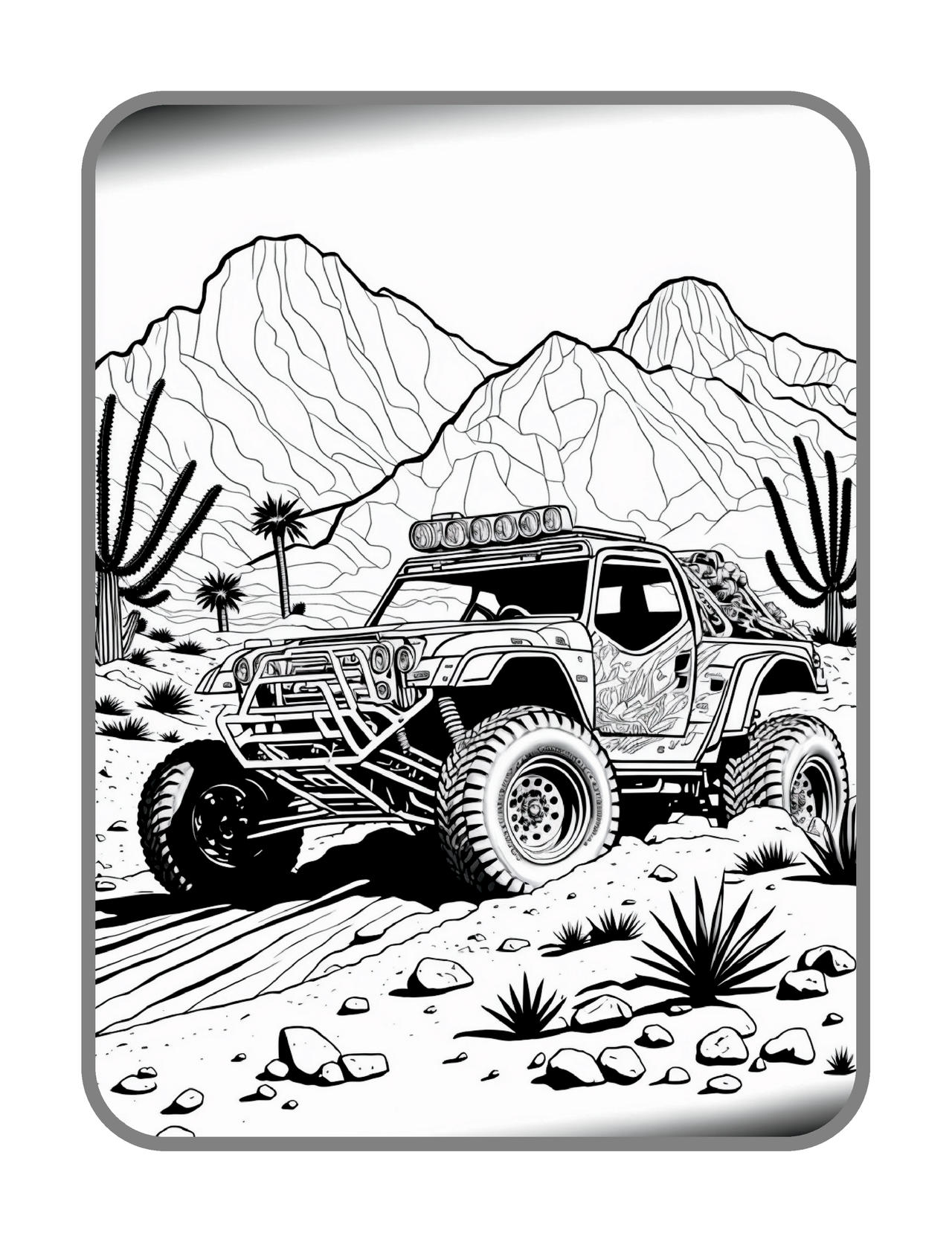 Buggy coloring pages in premium quality by coloringbooksart on