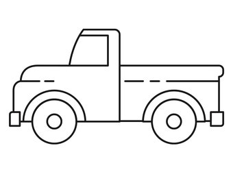 Digital download printable truck coloring sheet toddler activity preschool printable printable coloring sheet fall activity sheet