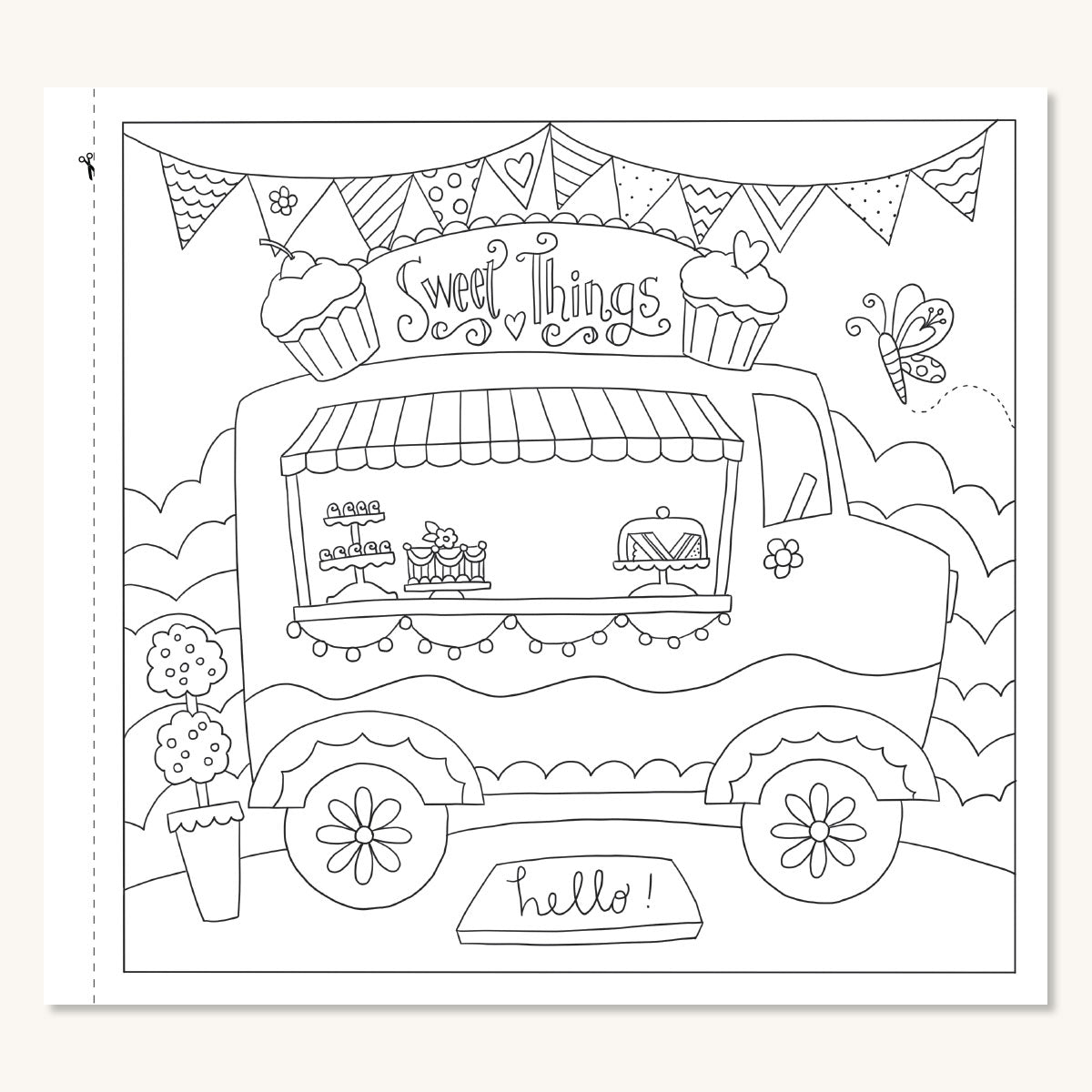 Life is delicious coloring book