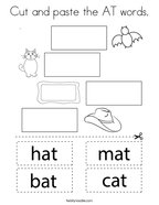At words coloring pages