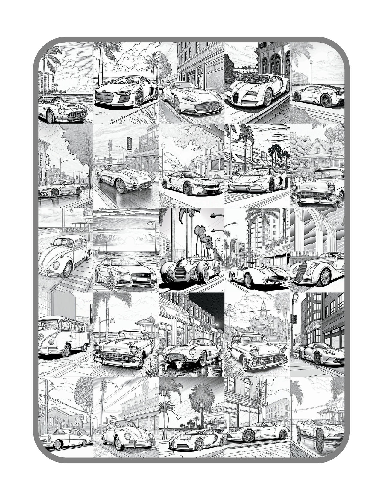 Cars in virginia beach coloring pages by coloringbooksart on