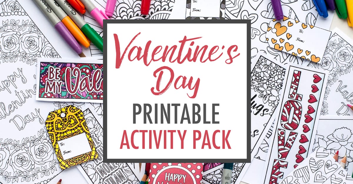 Free printable valentines day coloring bookmarks