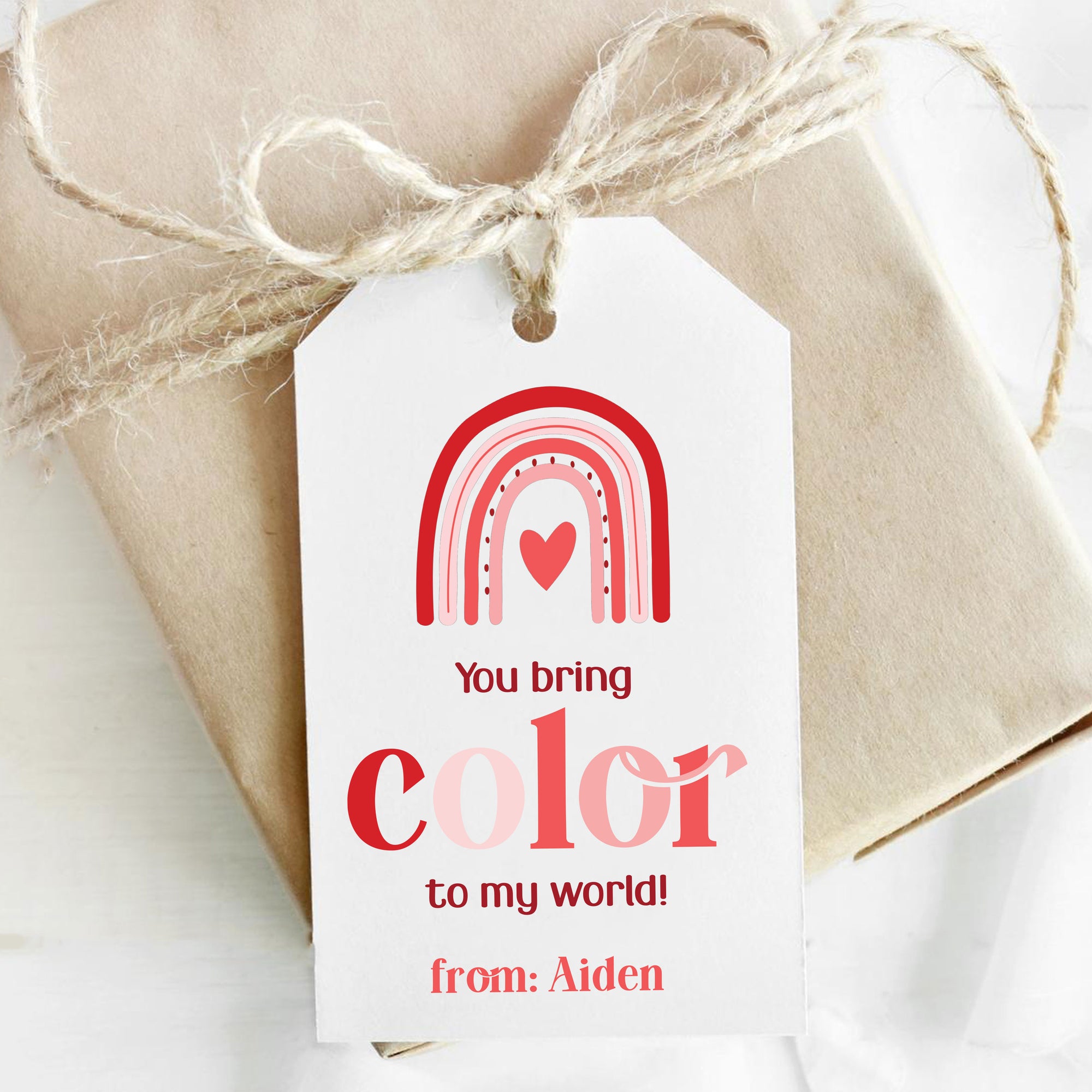 Kids printable valentines day tags