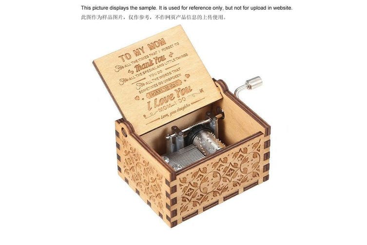 Buy wood music box mini vintage engraved hand operated musical birthday christmas valentines day exquisite gift online