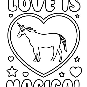 Easy valentine crafts unicorn valentines day coloring pages sticker for sale by yelly