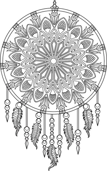 Dream catcher coloring pages bilder stockfotos d
