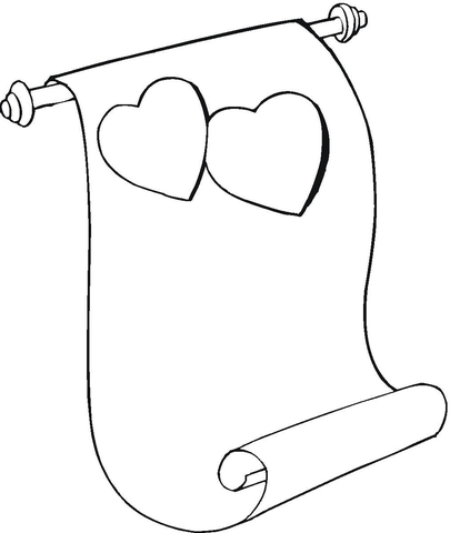 Ausmalbild valentinstag