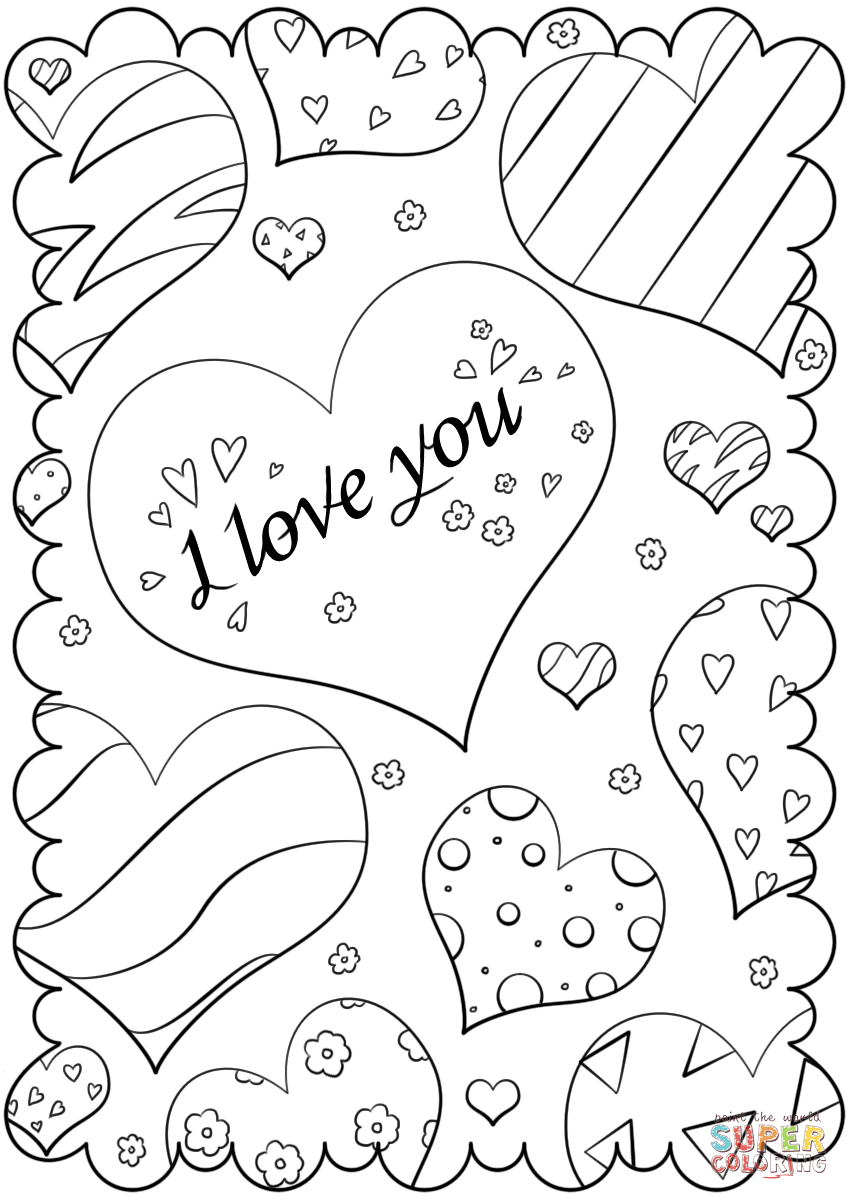 Ausmalbild valentinskarte ich liebe dich ausmalbilder kostenlos zum ausdrucken