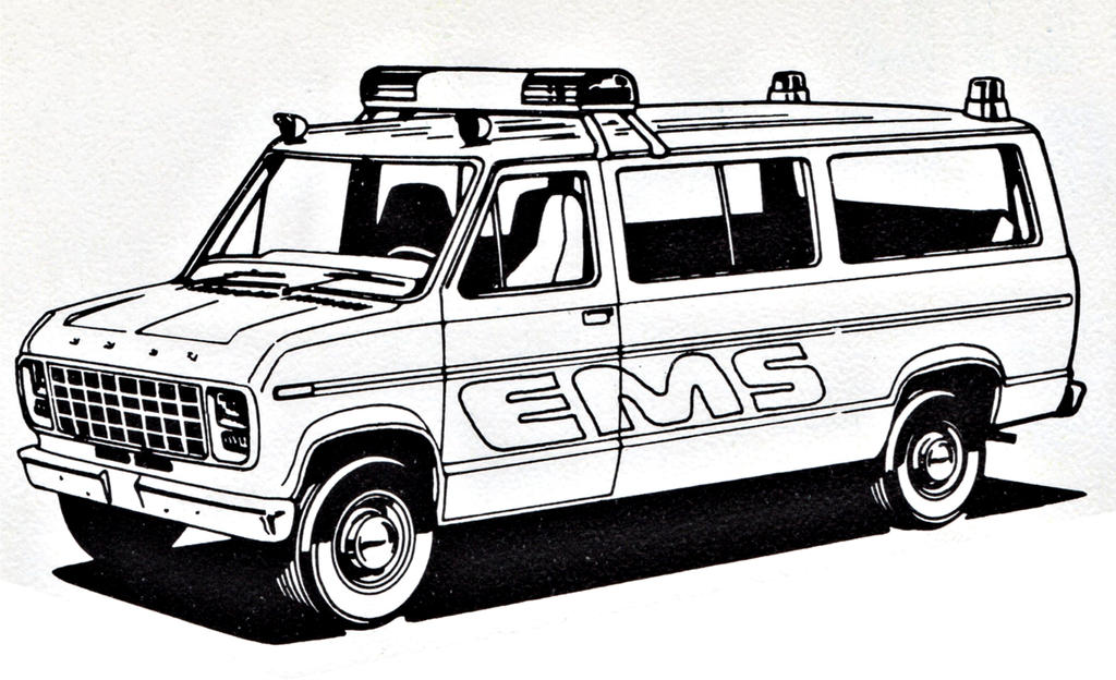 Ford ems police van coloring sheet by ryanthescooterguy on