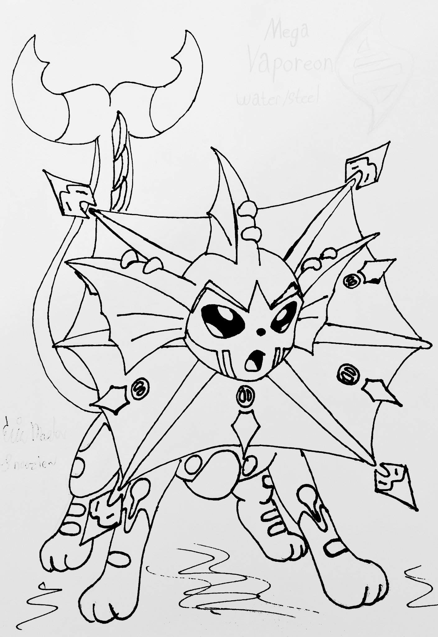 Mega vaporeon pokãmon amino